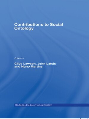 cover image of Contributions to Social Ontology